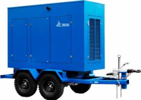 АД-150С-Т400-1РМ26 на прицепе с АВР